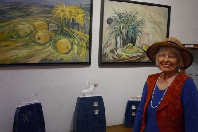 Helga Luzens zur Ausstellungseröffnung im letzten Jahr.