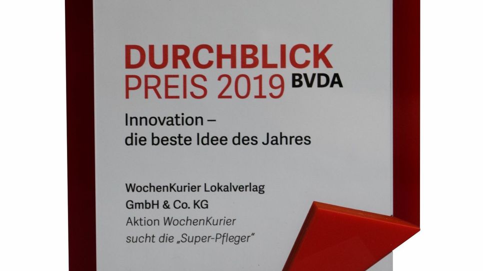 Der Durchblick-Preis 2019 in der Kategorie »Innovation – die beste Idee des Jahres«.