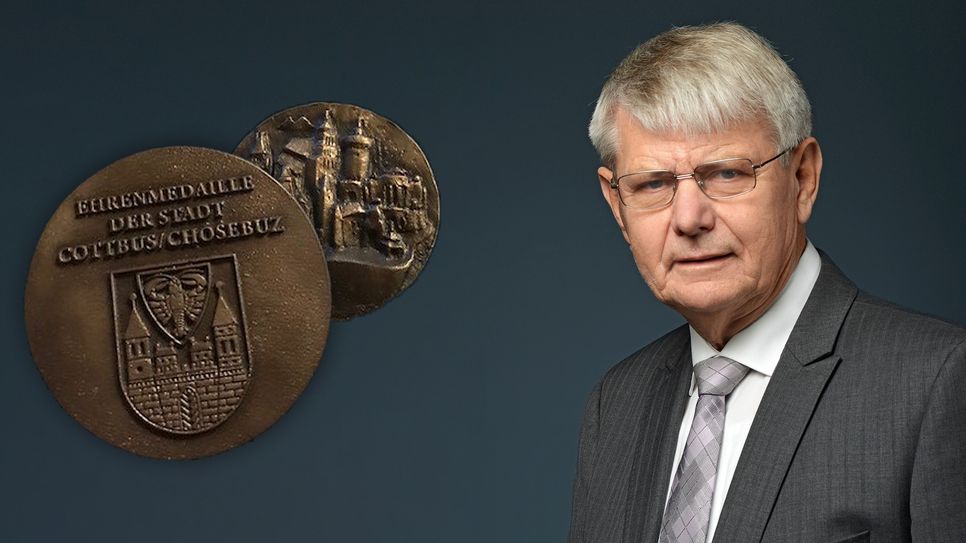 Dr. Bernd Wegner erhielt die Ehrenmedaille der Stadt Cottbus.
