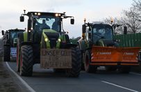 Proteste auf den Straße im Landkreis Meißen.