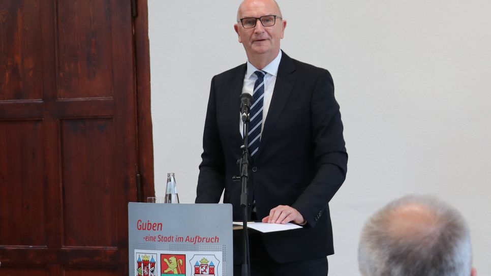 Ministerpräsident Dr. Dietmar Woidke während seiner Ansprache.
