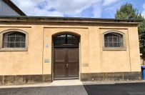 Die historische Zwingerbauhütte in der Packhofstraße.