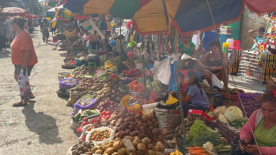 Auf dem Markt.