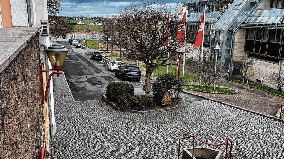 Straße "An der Gasanstalt" im alten Zustand.