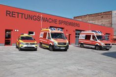 In der Lustgartenstraße wurde die neue Rettungswache eingeweiht.