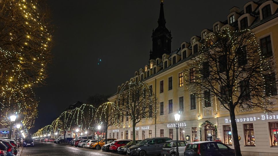 Ein Bummel im Barockviertel lohnt sich abends.