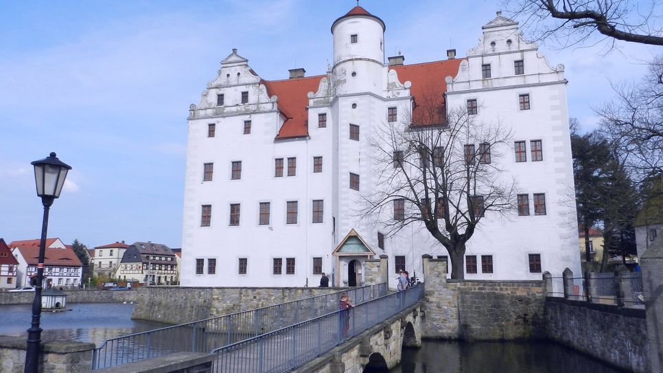 Blick auf Schloss Schönfeld.