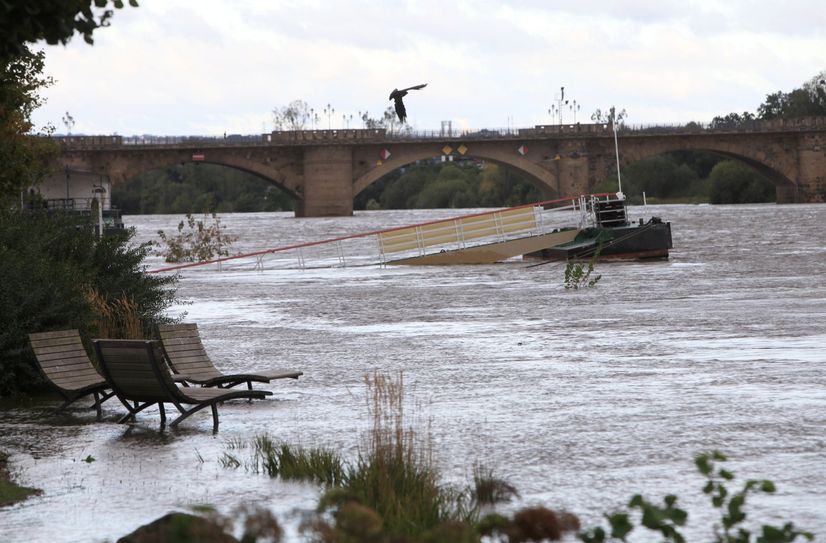 Land unter auch auf der Elbpromenade von Pirna (Stand 16.9.).