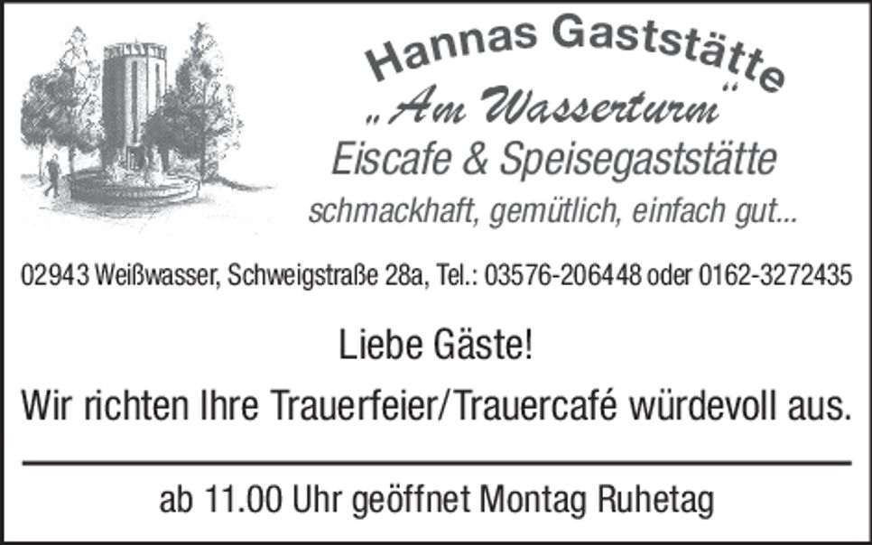 Gaststätte am Wasserturm