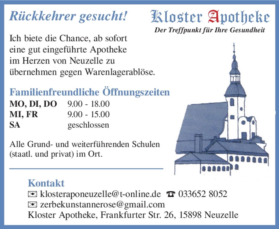 Rückkehrer gesucht! 