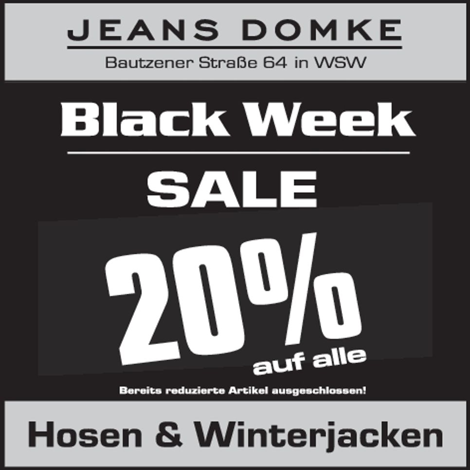 Jeans Domke Black Friday