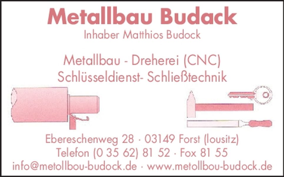 Metallbau-Dreherei Matthias Budack