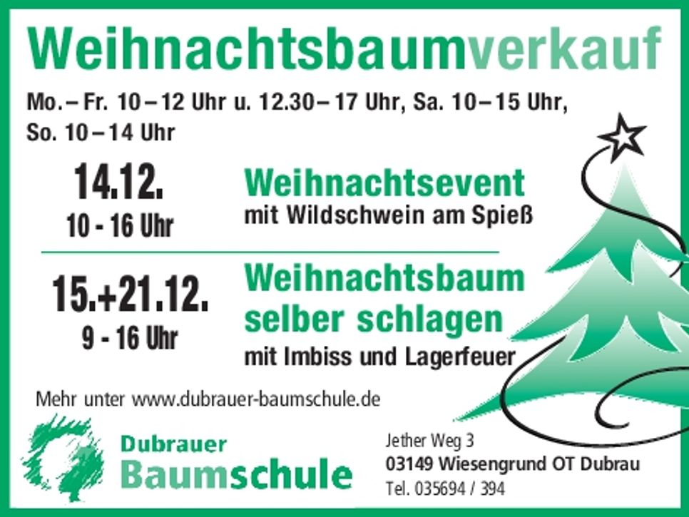 Weihnachtsbaumverkauf 2/60 SPN+CB