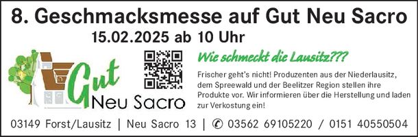 8. Geschmacksmesse Gut Neu Sacro