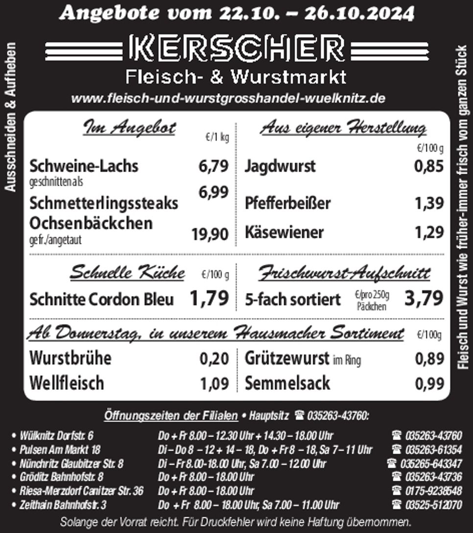 Fleisch- & Wurstmarkt