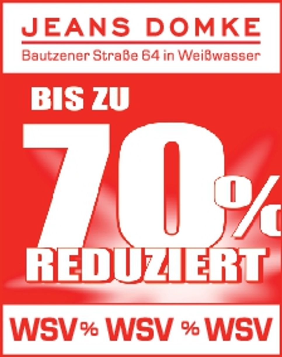 Jeans Domke 70% reduziert