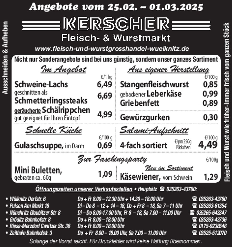 Fleisch- & Wurstmarkt