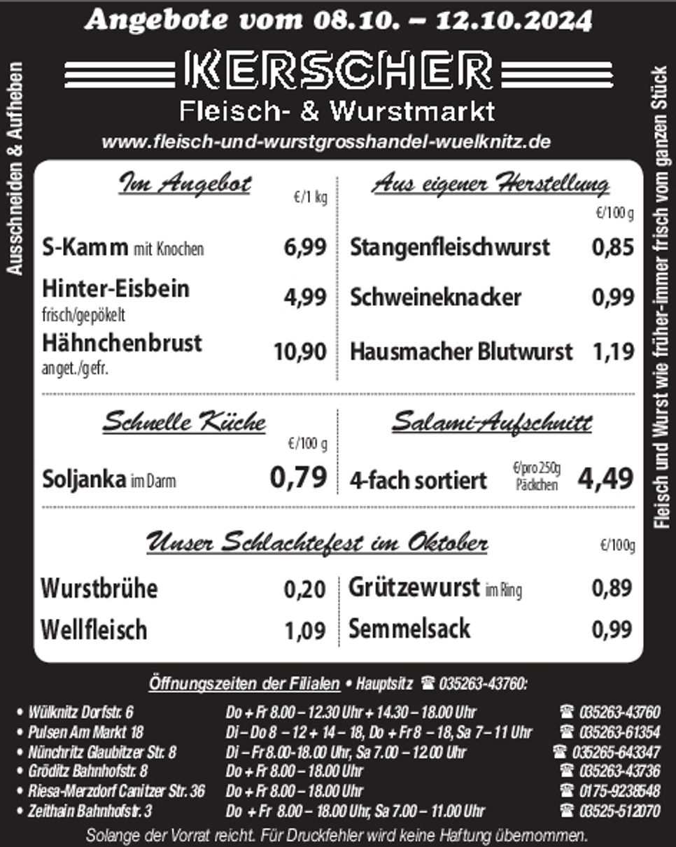 Fleisch- & Wurstmarkt