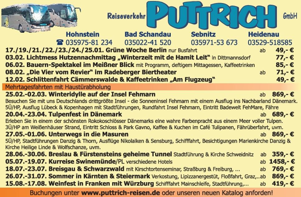 2für1 Januar Puttrich