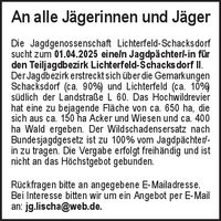 An alle Jägerin und Jäger