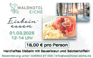 Waldhotel Eiche - Eisbeinessen