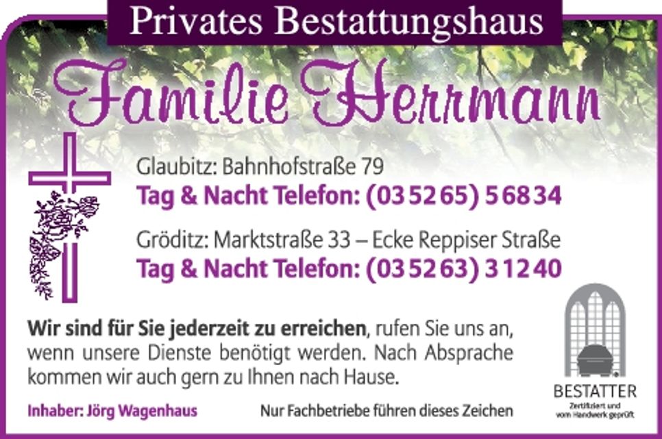 Privates Bestattungshaus Familie Herrman