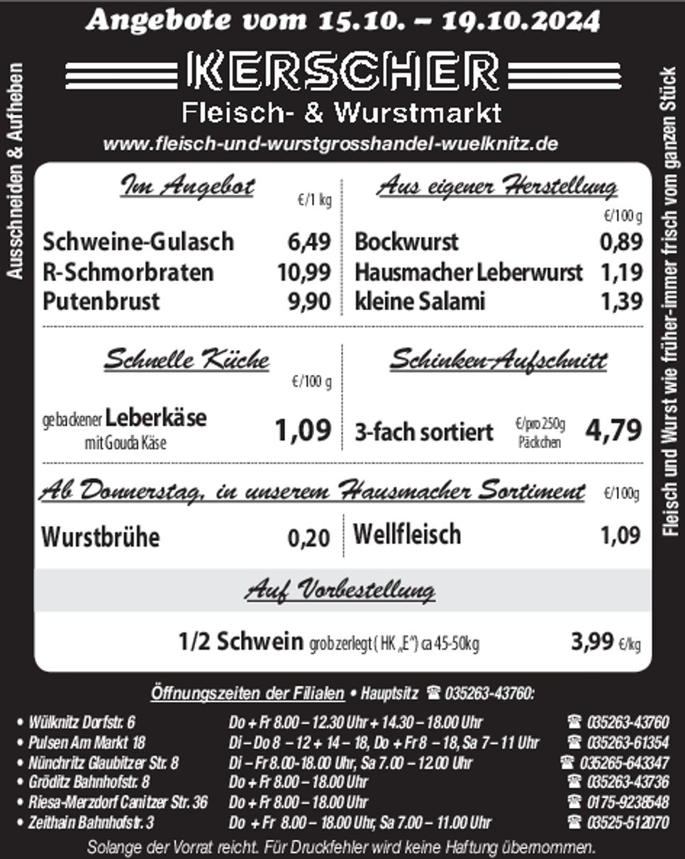 Fleisch- & Wurstmarkt