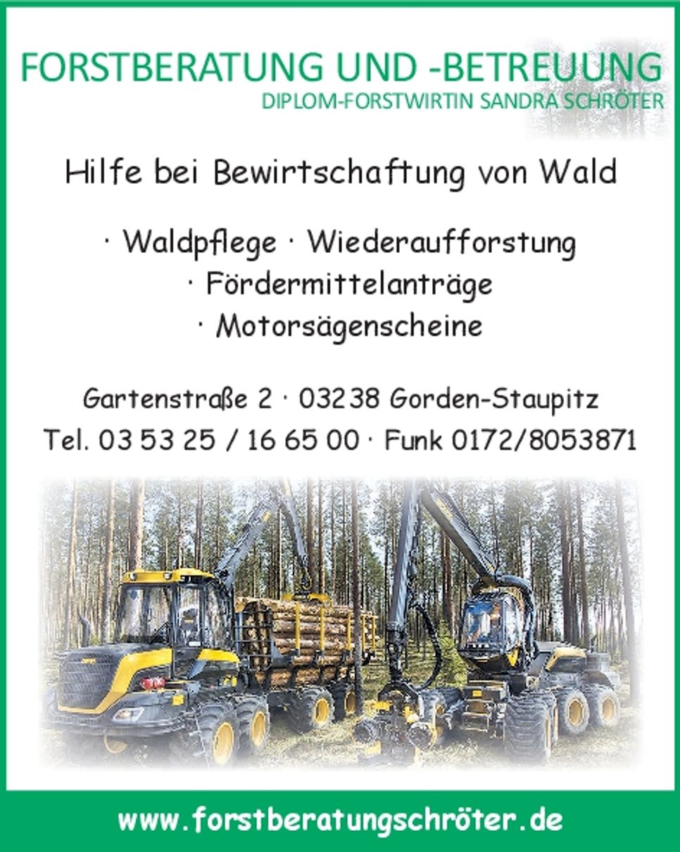 Hilfe bei Bewirtschaftung von Wald