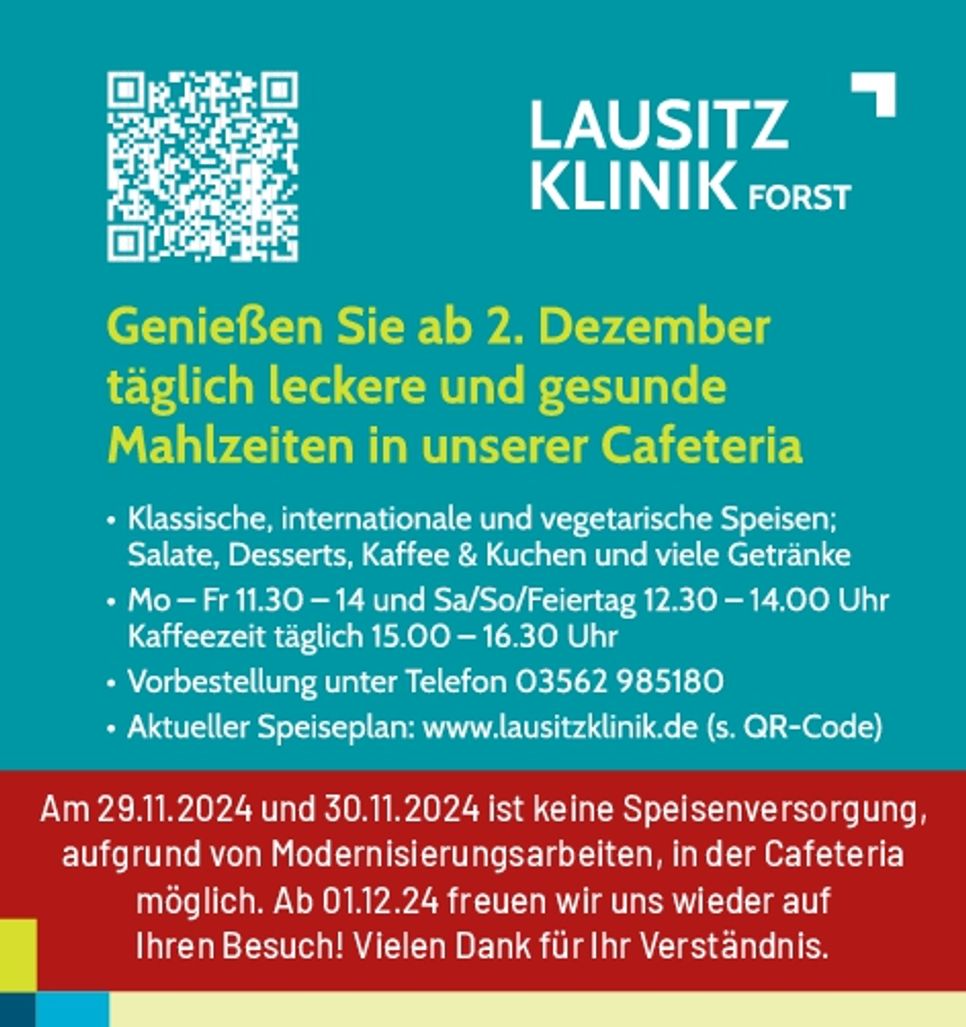 Essenspläne Klein_Lausitz Klinik Forst