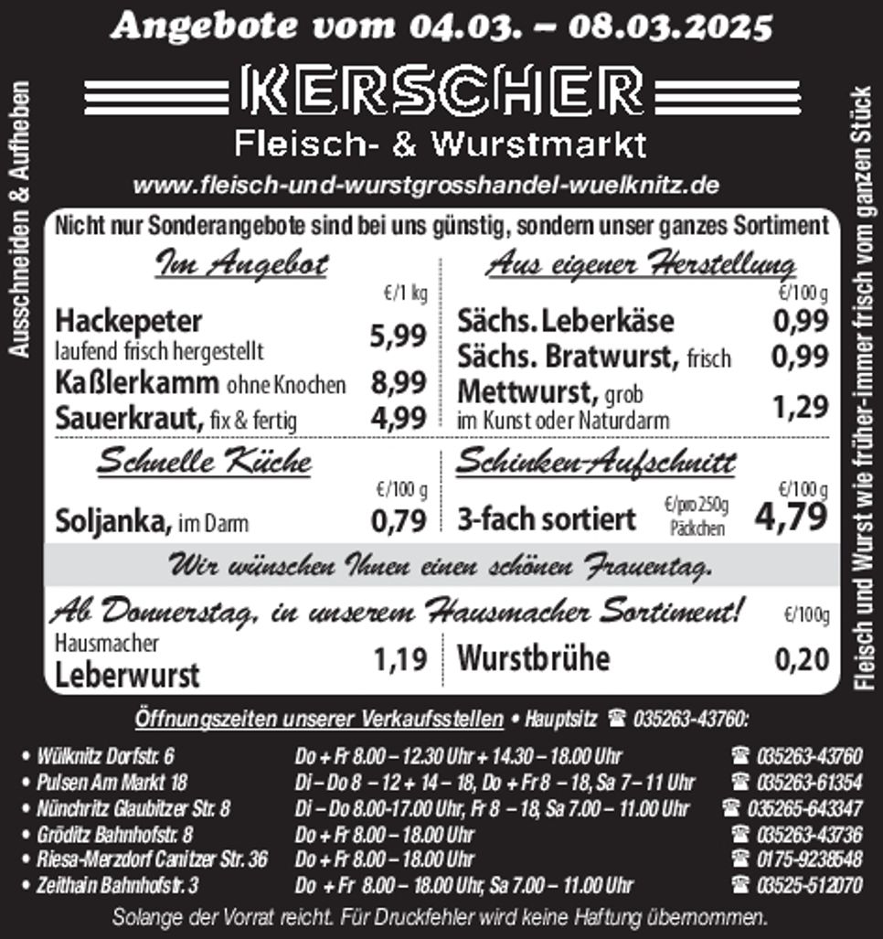 Fleisch- & Wurstmarkt