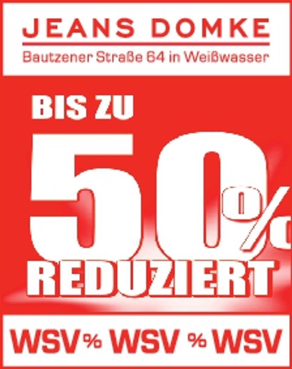 Jeans Domke 50% reduziert