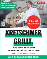 Veranstaltung Kretschmer grill- 30.Juli 