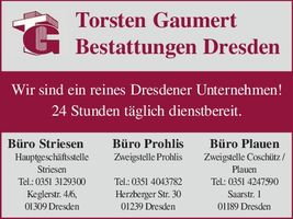 Totensonntag Gaumert Bestattungen