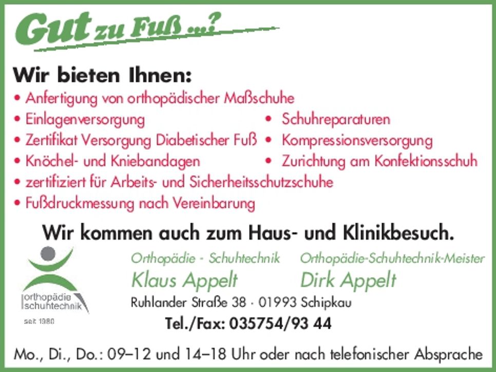 Appelt- Gut zu Fuß