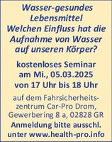 Titelseite/ Seminar/Wasser