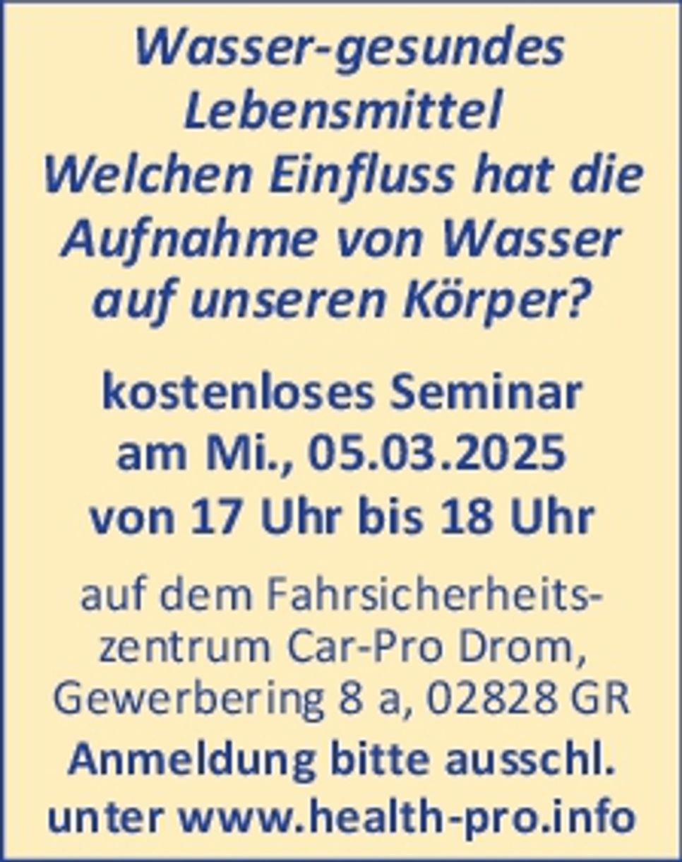 Titelseite/ Seminar/Wasser