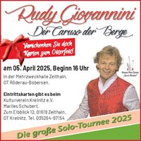 Rudy Giovannini - Tournee 2025