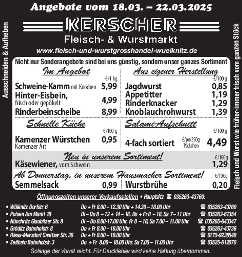 Fleisch- & Wurstmarkt