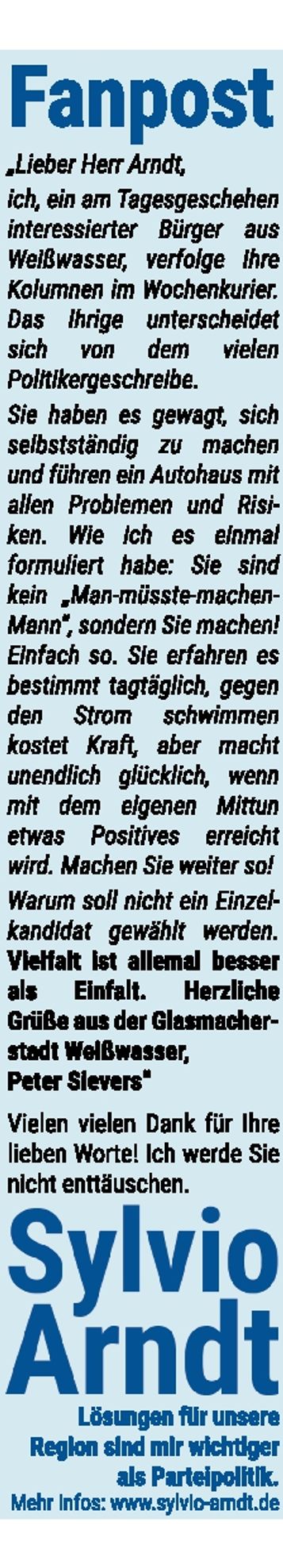 Fanpost / S. Arndt