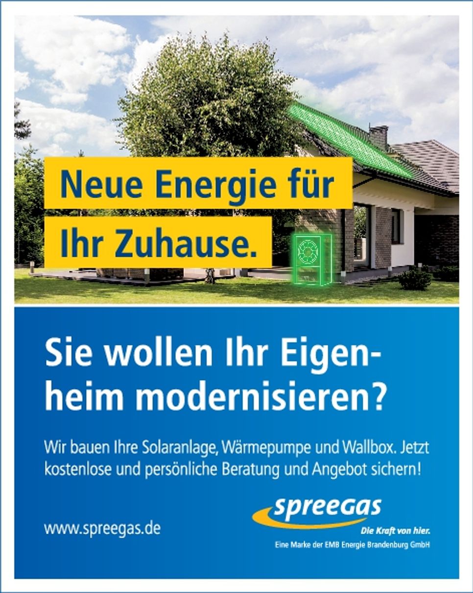 SpreeGas Titel - Neue Energie für ...