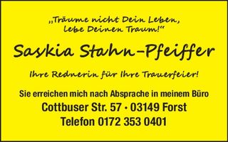 Saskia Stahn-Pfeiffer Zeit des Gedenkens