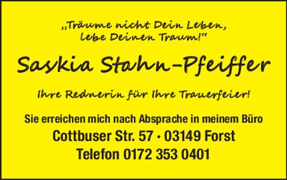 Saskia Stahn-Pfeiffer Zeit des Gedenkens