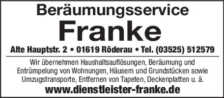 Dienstleister Franke