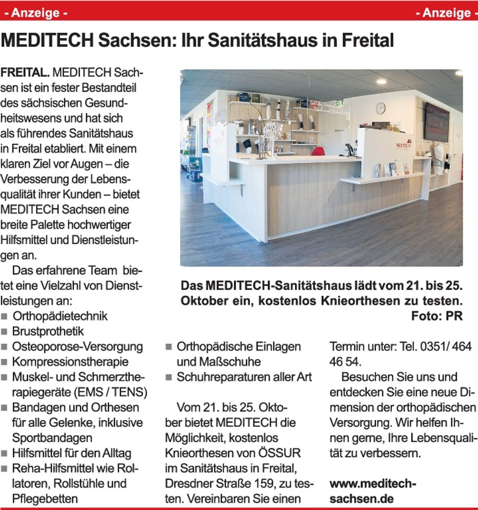 PR-Artikel Meditech Freital