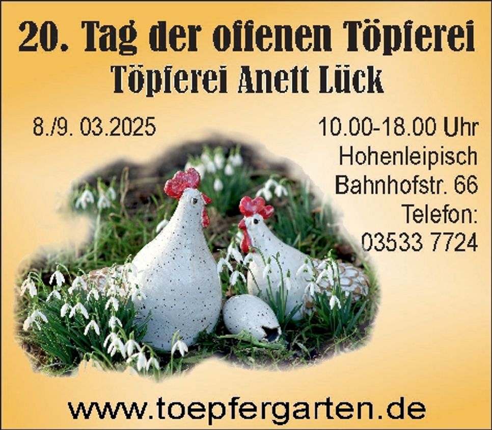 20. Tag der offenen Töpferei Lück