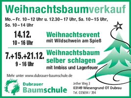 Weihnachtsbaumverkauf 2/60 HOY+WSW