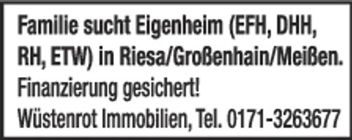 Eigenheim gesucht LK Meißen - Wüstenrot