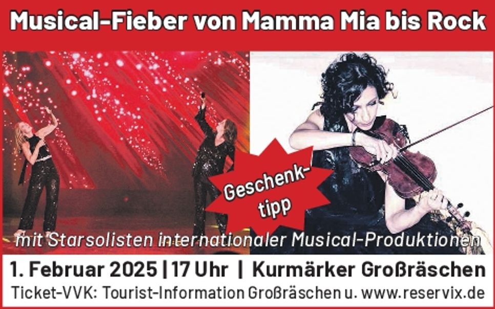 Anzeige Musical Fieber/Agentur Platner