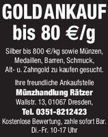 Goldankauf bis 80 €/g Dresden