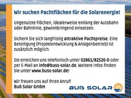 Pachtflächen für die Solarenergie